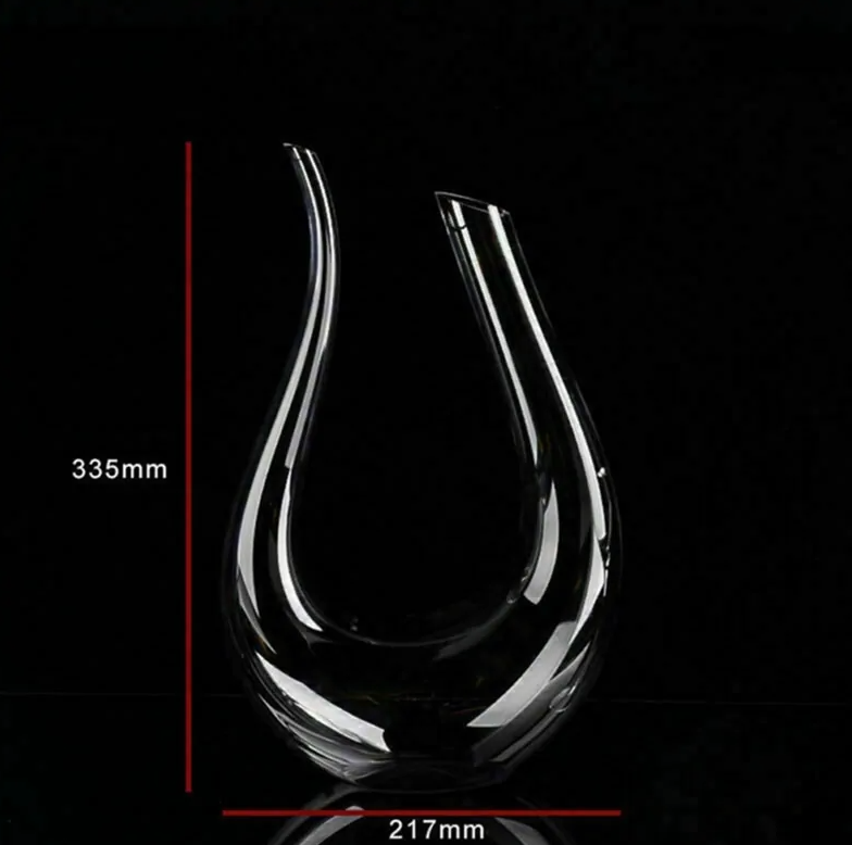Crystal U-shaped 1500ml Wine Decanter ALI IS CHEAPER