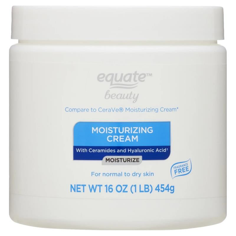 Moisturizing Cream with Ceramides and Hyaluronic Acid for Face Care of Normal To