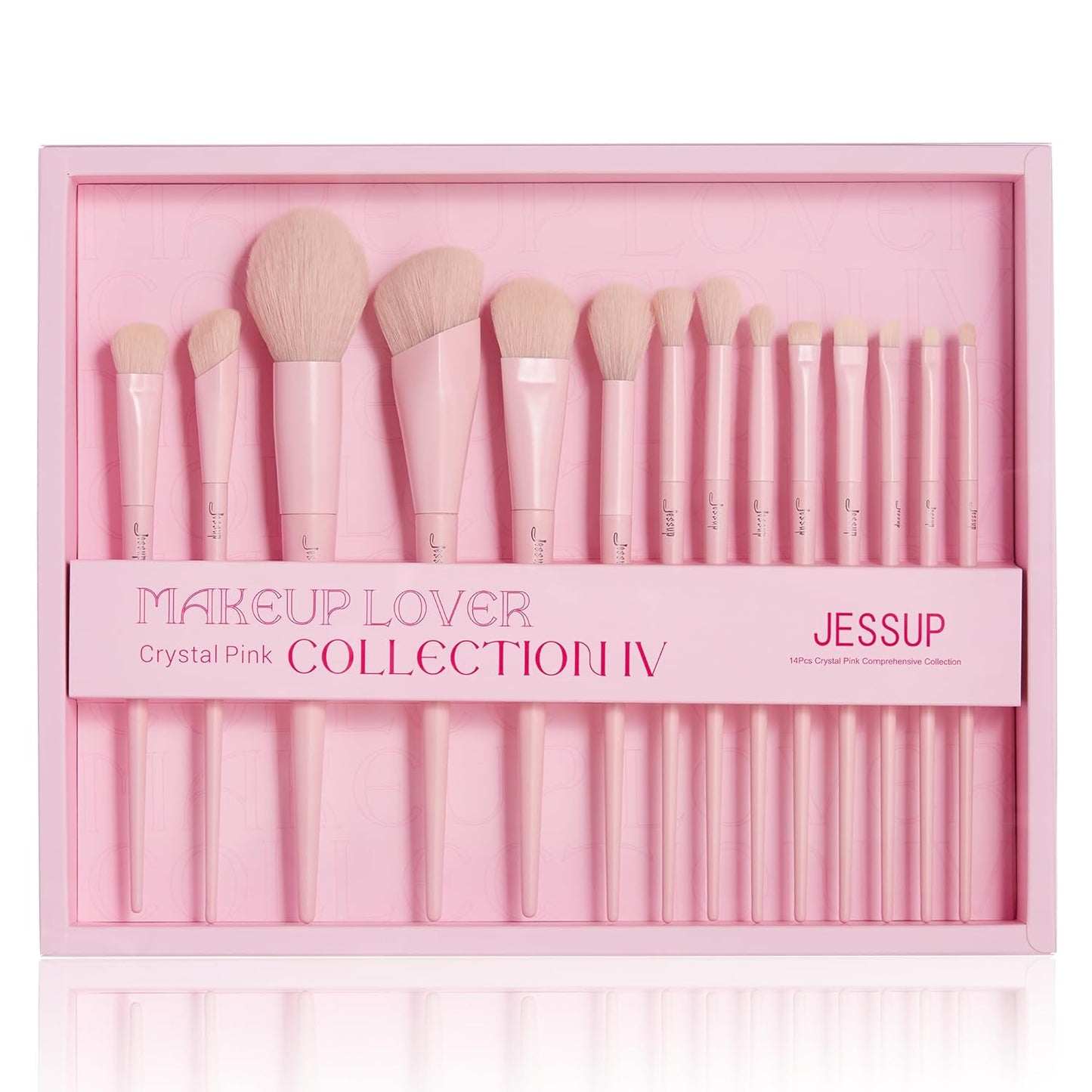 Makeup Brushes 14Pcs Makeup Brush Set Premium Synthetic Powder Foundation Contour Blush Concealer Eye Shadow Blending Liner Make up Brush Kit Light Grey T329