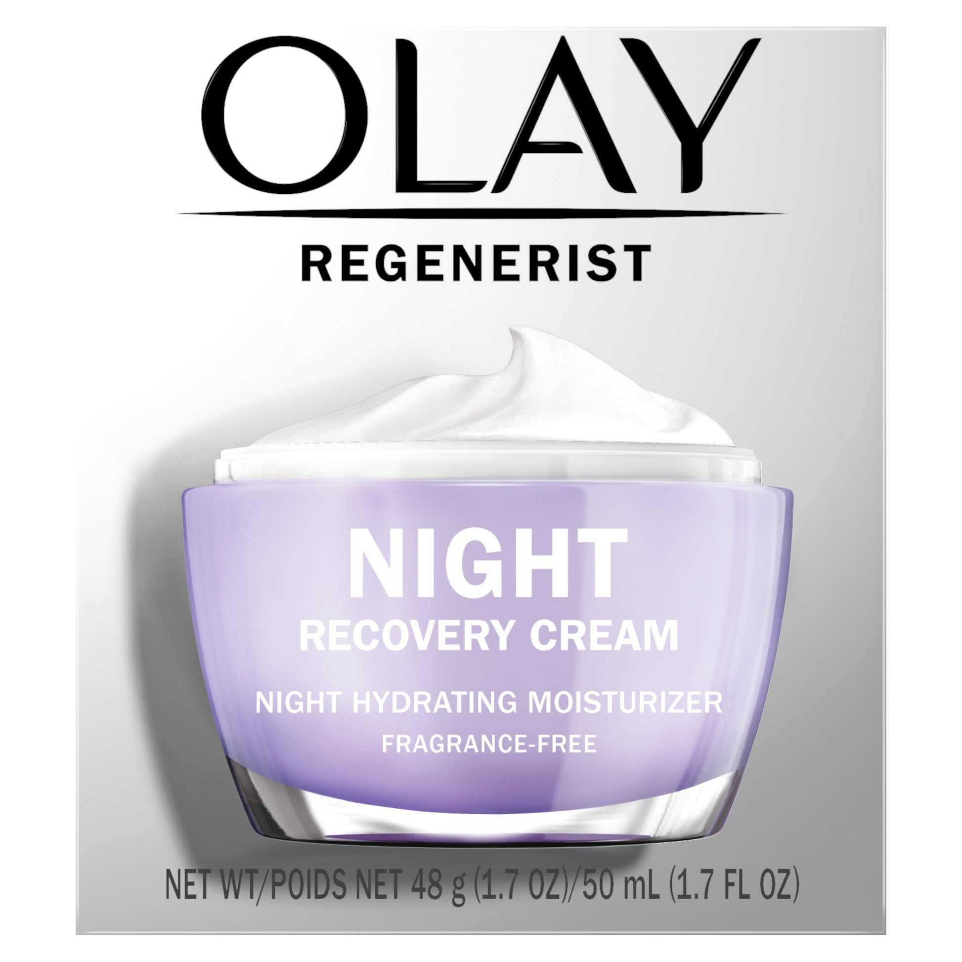 Skin Care Regenerist Night Recovery Anti-Aging Cream Facial Moisturizer Fragrance Free 1.7 Fl Oz