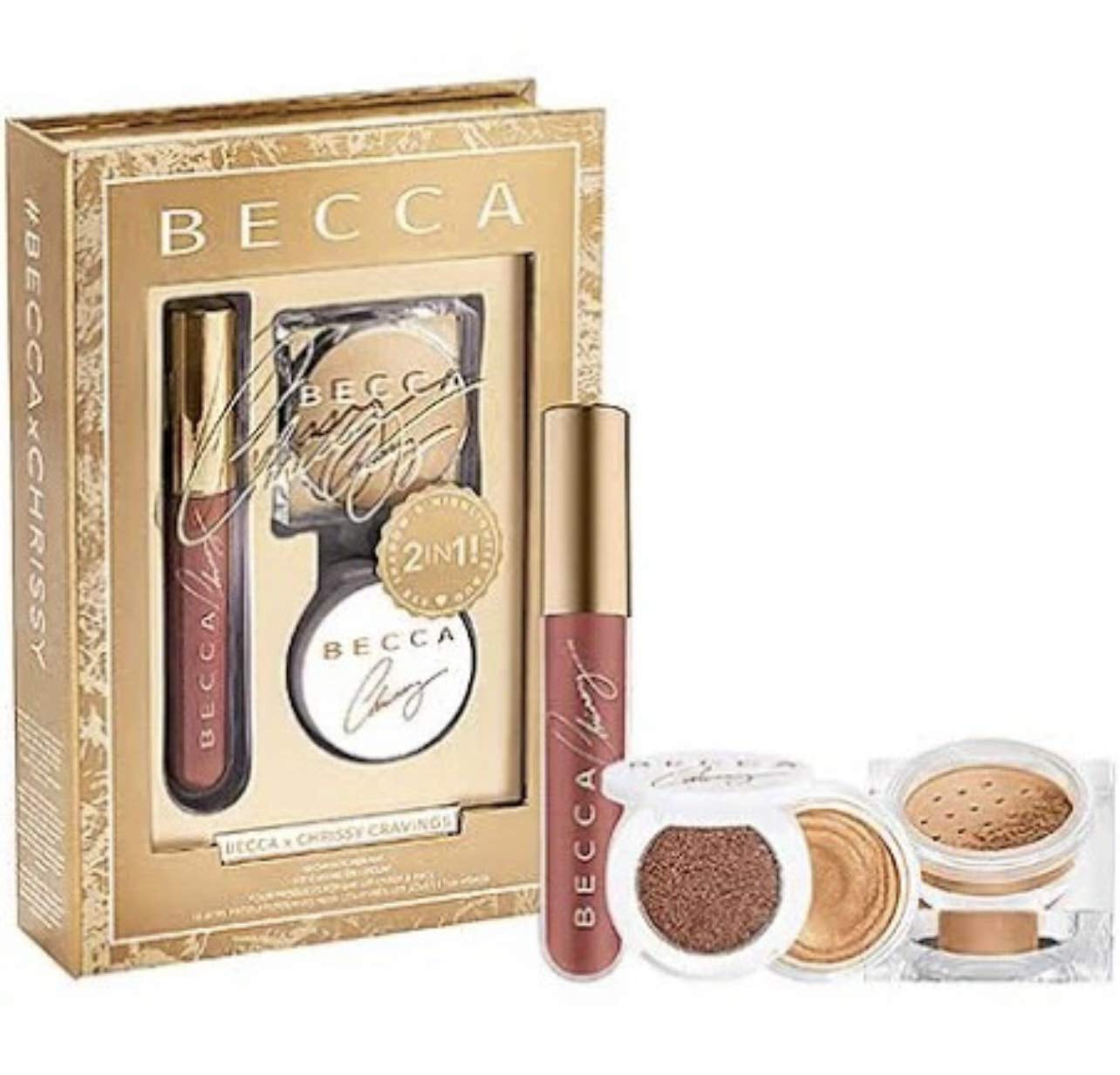 X Chrissy Teigen Cravings Glow Recipe Face Makeup Kit 4 Pc Set