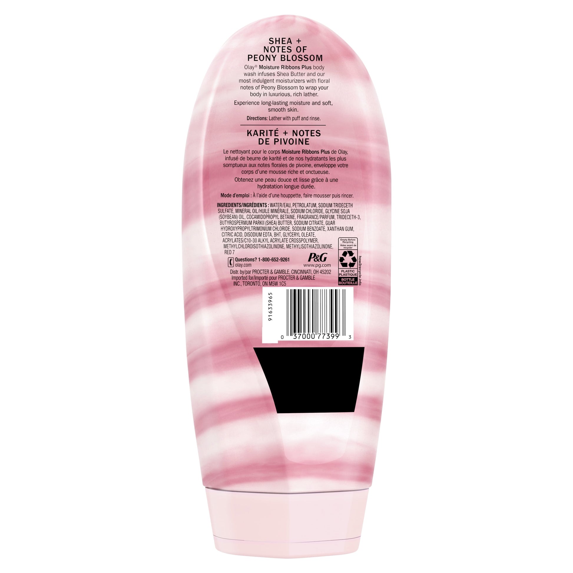 Moisture Ribbons plus Shea + Peony Blossom Body Wash, 18 Fl Oz