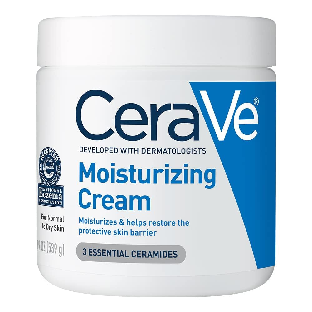 Cerave Moisturizing Cream | Hyaluronic Acid & Ceramides | Face & Body | 19 Oz