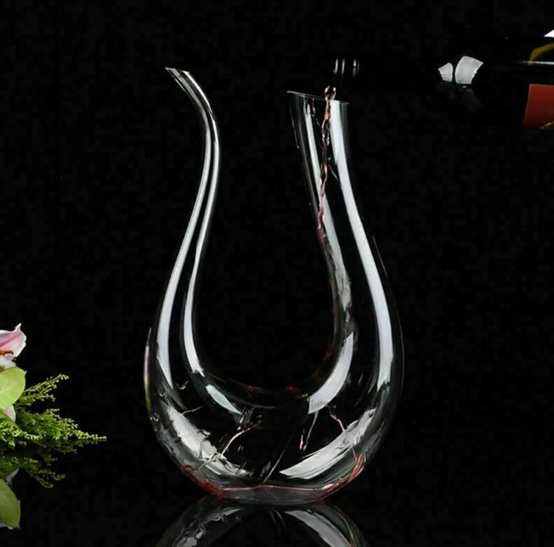 Crystal U-shaped 1500ml Wine Decanter ALI IS CHEAPER