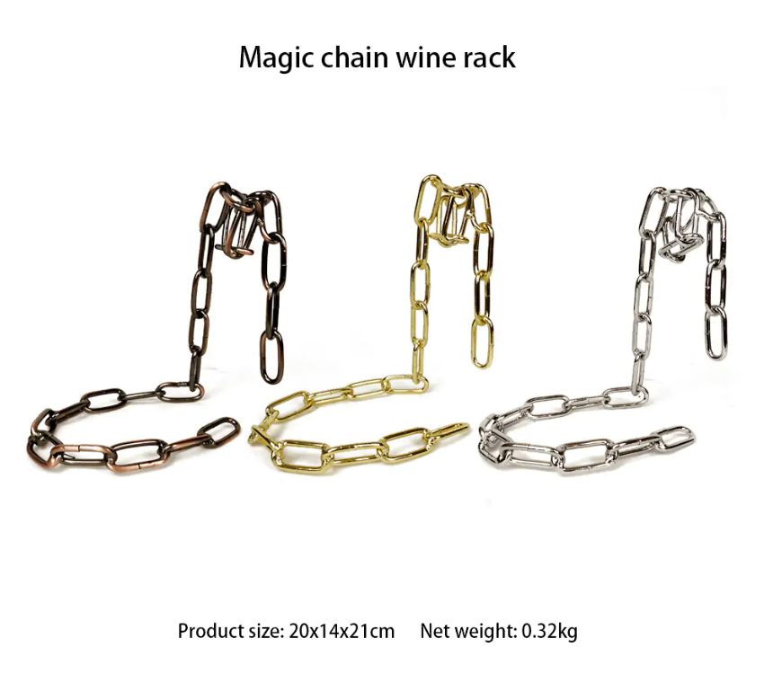 Magic Iron Chain Wine Bottle Holder ALI IS CHEAPER
