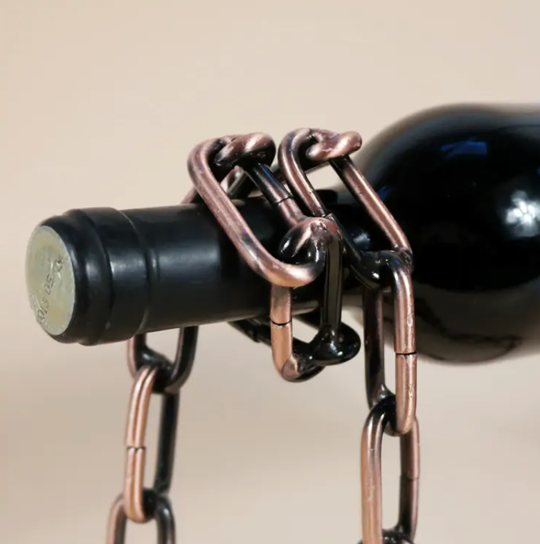 Magic Iron Chain Wine Bottle Holder ALI IS CHEAPER