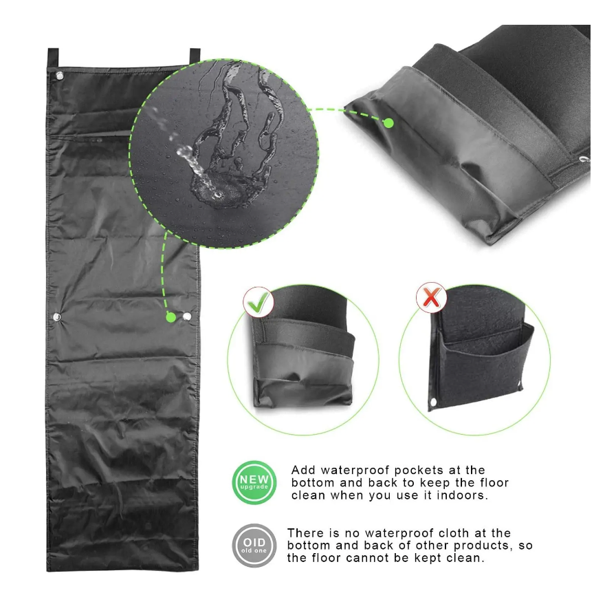 Vertical Hanging Garden Flower Pots ALI IS CHEAPER